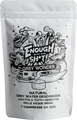 Front of Grey Wonder stand up pouch